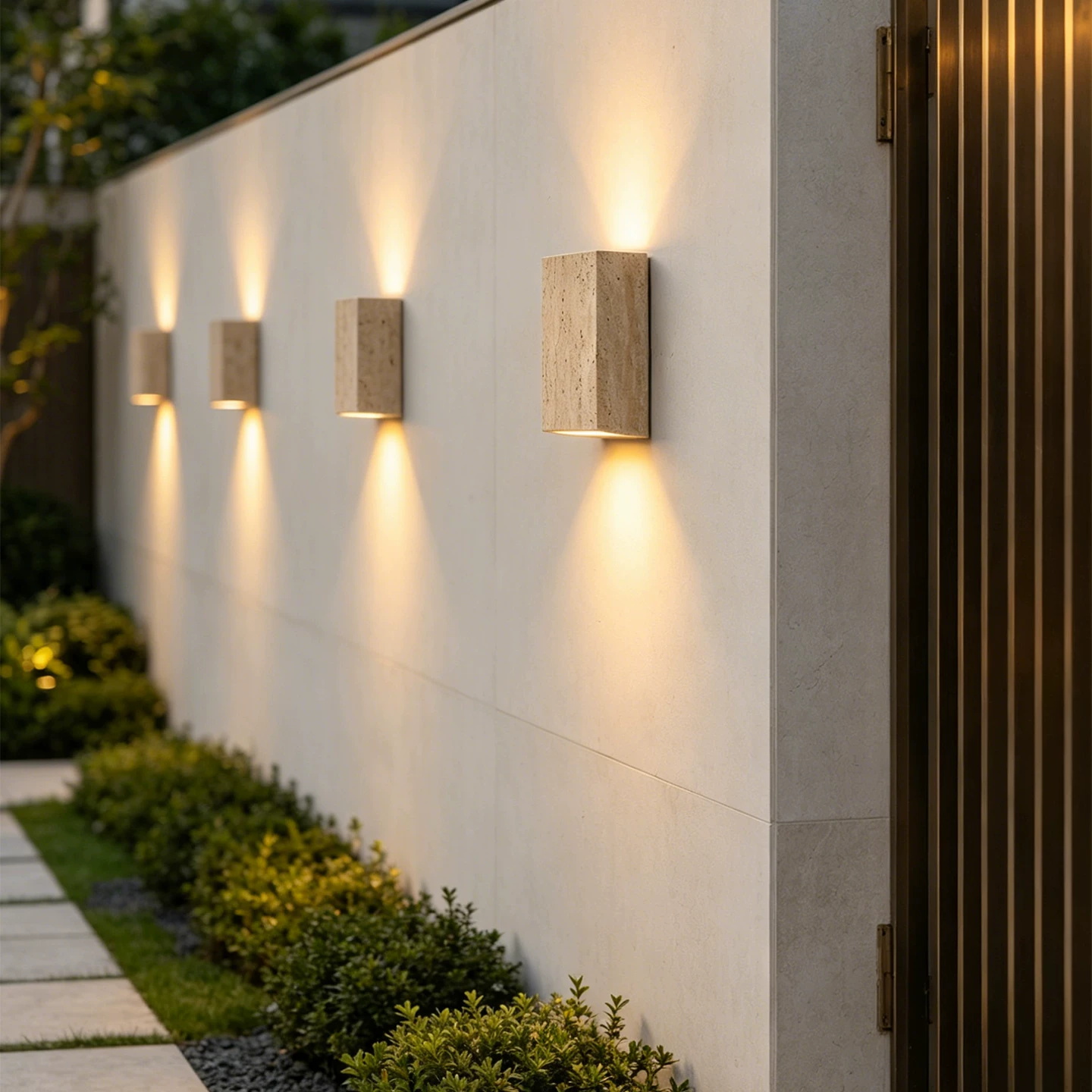 Decor Lighting Cy - Luminária de Parede de Pedra Amarela