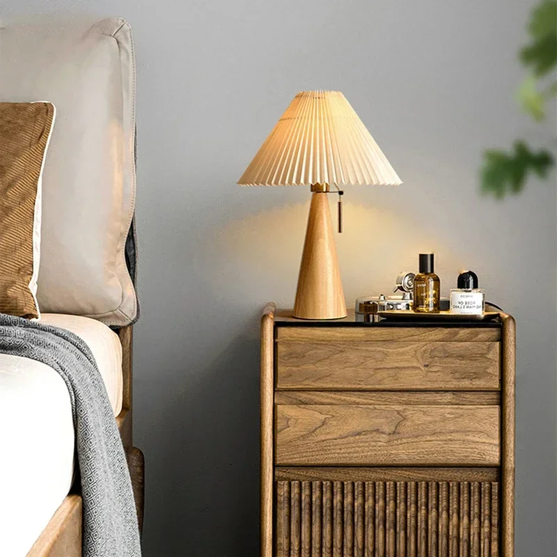 Luminária de mesa retrô plissa - Lighting Decor Bedroom avaliação e preço